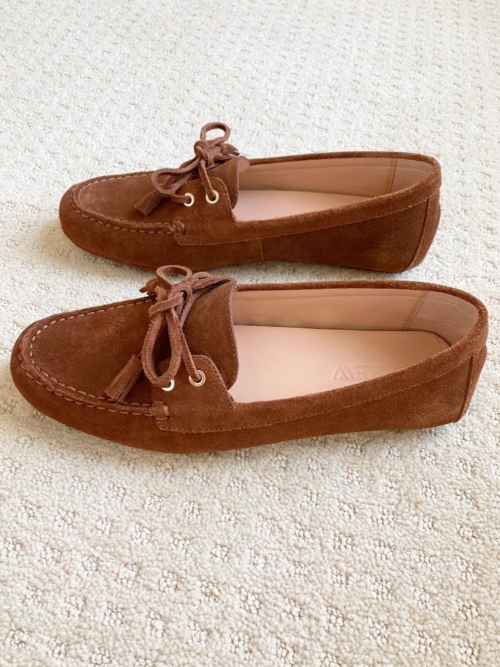 NWB J. Crew Suede Driving Loafers in English Saddle - 9 - Picture 4 of 8